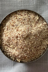 Hazelnuts ground